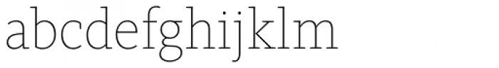 FF Kievit Slab Pro Thin Font LOWERCASE