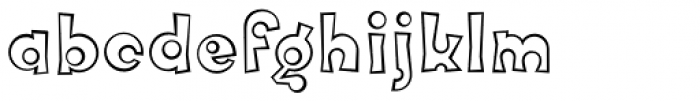 FF Knobcheese Outline Font LOWERCASE