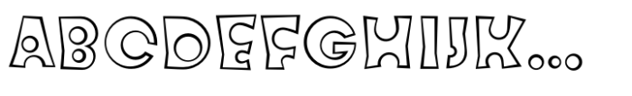FF Knobcheese Std Outline Regular Font UPPERCASE
