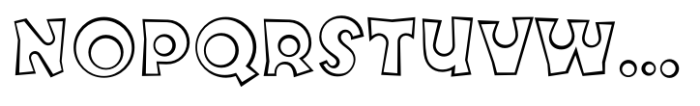 FF Knobcheese Std Outline Regular Font UPPERCASE
