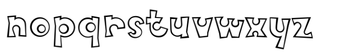 FF Knobcheese Std Outline Regular Font LOWERCASE