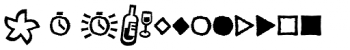 FF Kosmik Glyphs Font LOWERCASE