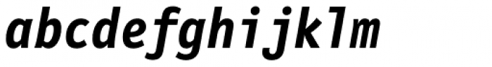 FF Letter Gothic Mono OT Bold Italic Font LOWERCASE