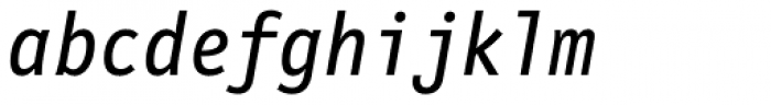 FF Letter Gothic Mono OT Italic Font LOWERCASE