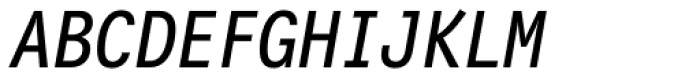 FF Letter Gothic Mono Pro Italic Font UPPERCASE