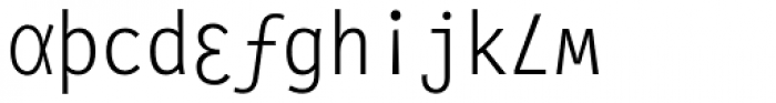 FF Letter Gothic Slang OT Light Font LOWERCASE