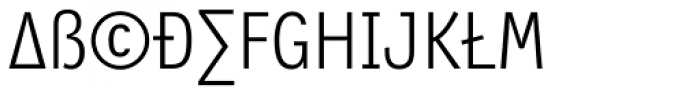 FF Letter Gothic Slang OT Text Light Font UPPERCASE