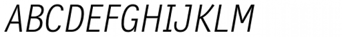 FF Letter Gothic Text OT Light Italic Font UPPERCASE