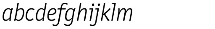 FF Letter Gothic Text OT Light Italic Font LOWERCASE