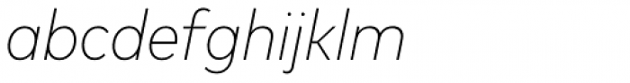 FF Mark OT Narrow Extlight Italic Font LOWERCASE