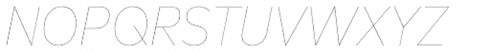 FF Mark OT Narrow Hairline Italic Font UPPERCASE