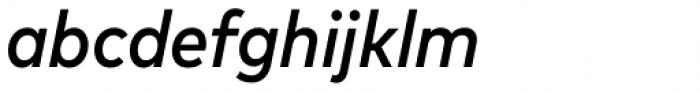 FF Mark OT Narrow Medium Italic Font LOWERCASE