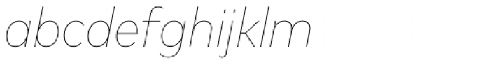 FF Mark OT Narrow Thin Italic Font LOWERCASE