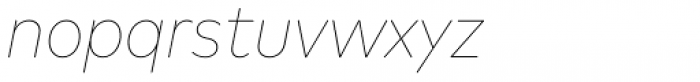 FF Mark OT Narrow Thin Italic Font LOWERCASE