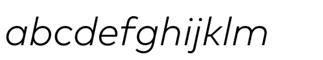 FF Mark Paneuropean Light Italic Font LOWERCASE