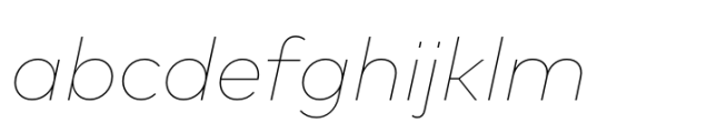 FF Mark Paneuropean Thin Italic Font LOWERCASE