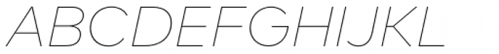 FF Mark Pro Thin Italic Font UPPERCASE