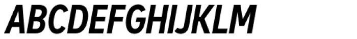 FF Mark W1G Condensed Bold Italic Font UPPERCASE