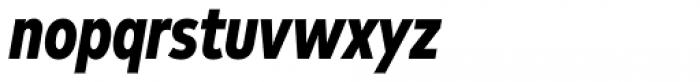 FF Mark W1G Condensed Heavy Italic Font LOWERCASE