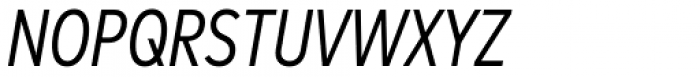 FF Mark W1G Condensed Italic Font UPPERCASE