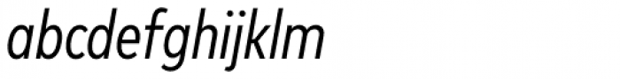 FF Mark W1G Condensed Italic Font LOWERCASE