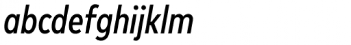 FF Mark W1G Condensed Medium Italic Font LOWERCASE