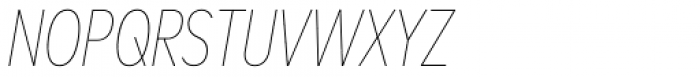 FF Mark W1G Condensed Thin Italic Font UPPERCASE