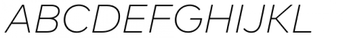 FF Mark W1G Extra Light Italic Font UPPERCASE