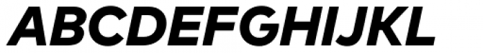 FF Mark W1G Heavy Italic Font UPPERCASE