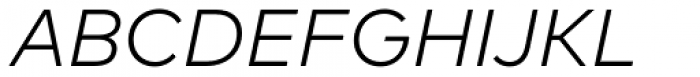FF Mark W1G Light Italic Font UPPERCASE