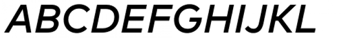 FF Mark W1G Medium Italic Font UPPERCASE