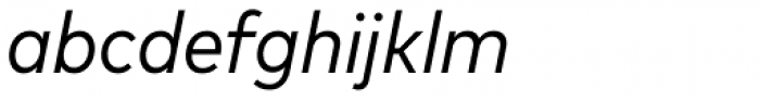 FF Mark W1G Narrow Italic Font LOWERCASE