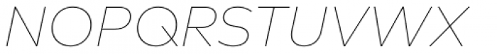FF Mark W1G Thin Italic Font UPPERCASE