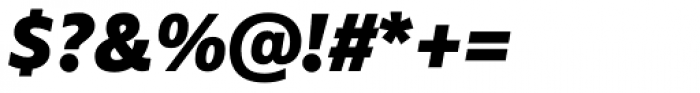 FF Marselis OT Black Italic Font OTHER CHARS