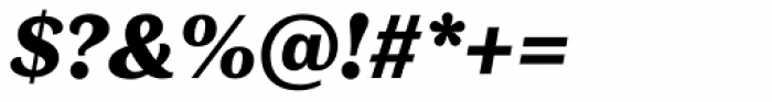 FF Marselis Serif Black Italic Font OTHER CHARS