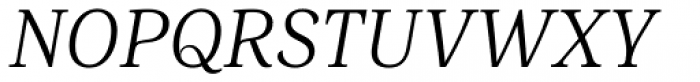 FF Marselis Serif Light Italic Font UPPERCASE