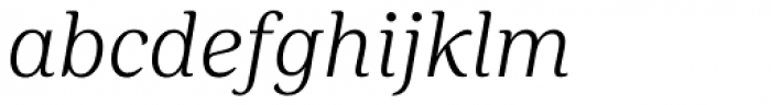 FF Marselis Serif Light Italic Font LOWERCASE