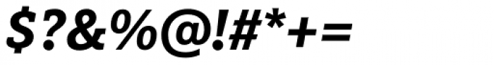 FF Marselis Slab OT Bold Italic Font OTHER CHARS