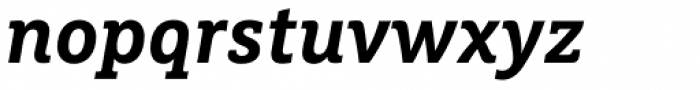 FF Marselis Slab OT Bold Italic Font LOWERCASE