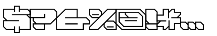 FF Massive Std 2 Line Regular Font OTHER CHARS