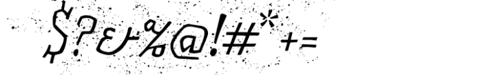 FF Matto Std Porco Regular Italic Font OTHER CHARS