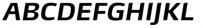 FF Max Demi Serif OT Bold Italic Font UPPERCASE