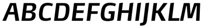 FF Max OT Cond DemiBold Italic Font UPPERCASE
