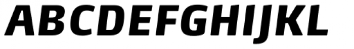 FF Max Pro Cond Black Italic Font UPPERCASE