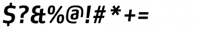 FF Max Pro Condensed Demi Bold Italic Font OTHER CHARS