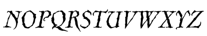 FF Merlin Std Regular Italic Font UPPERCASE