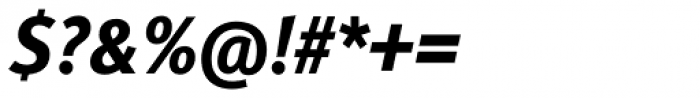 FF Meta Cond OT ExtraBold Italic Font OTHER CHARS