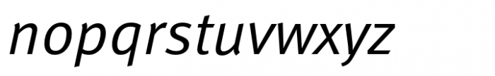 FF Meta Italic Font LOWERCASE