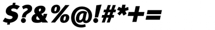 FF Meta OT Black Italic Font OTHER CHARS
