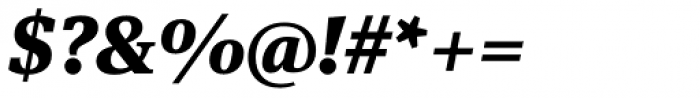FF Meta Serif OT Black Italic Font OTHER CHARS